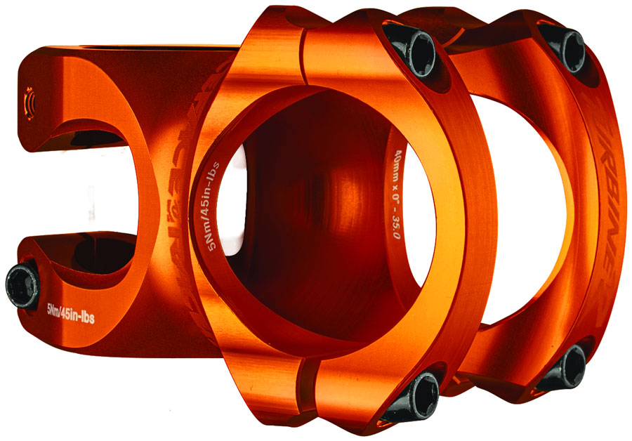 RaceFace Turbine R 35 Stem - 40mm, 35mm Clamp, +/-0, 1 1/8", Orange