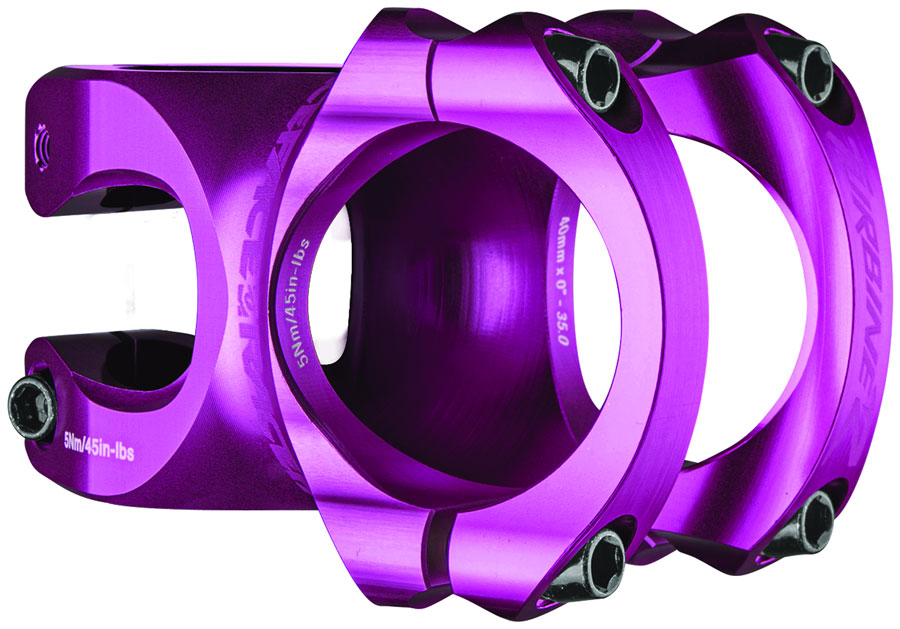 RaceFace Turbine R 35 Stem - 32mm, 35mm Clamp, +/-0, 1 1/8", Purple