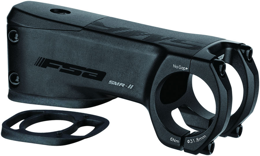 Full Speed Ahead NS SMR-II Stem - 90mm, 31.8mm Clamp, -10, 1 1/8", Alloy, Black