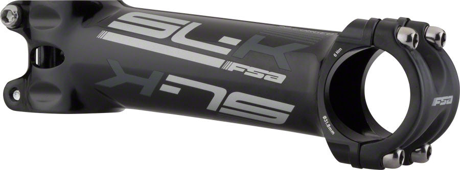 FSA (Full Speed Ahead) SL-K Stem - 120mm, 31.8 Clamp, +/-6, 1 1/8", Alloy, Black
