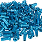 DT Swiss Standard Spoke Nipples - Aluminum, 2.0 x 12mm, Turquoise, Box of 100