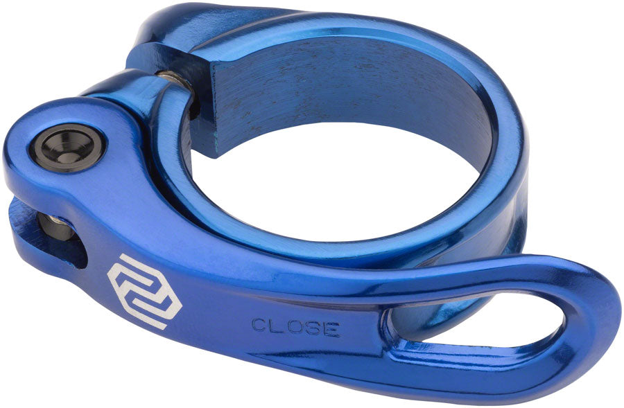 Promax QR-1 Seatpost Clamp - 31.8mm, QR, Blue
