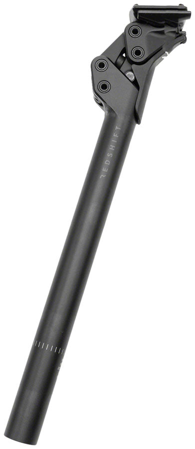 Redshift Sports ShockStop Pro Race Suspension Seatpost - 27.2 x 350mm, 20mm Travel, Aluminum, Black