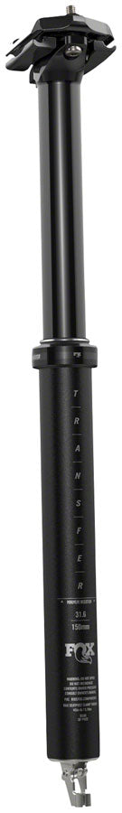 FOX Transfer Performance Elite Dropper Seatpost - 34.9 mm, 210 mm, Internal Routing, Anodized Black