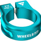 Wheels Manufacturing Seatpost Clamp - 31.8mm, Bolt-On, Teal