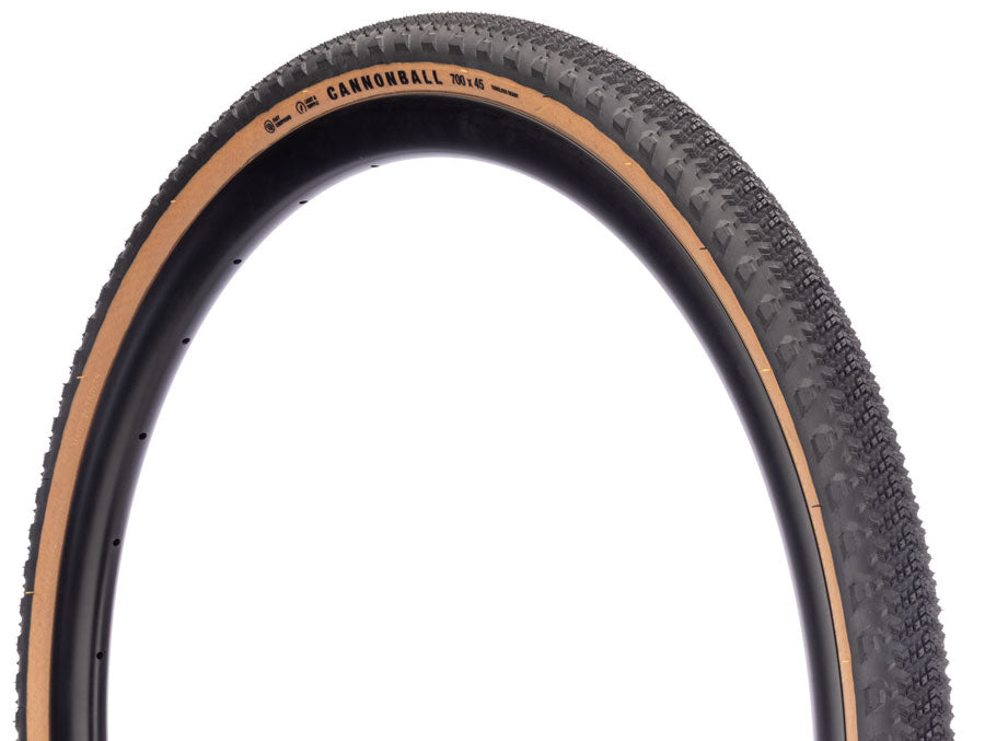 Teravail Cannonball Tire - 700 x 40, Tubeless, Folding, Tan, Durable, Fast Compound