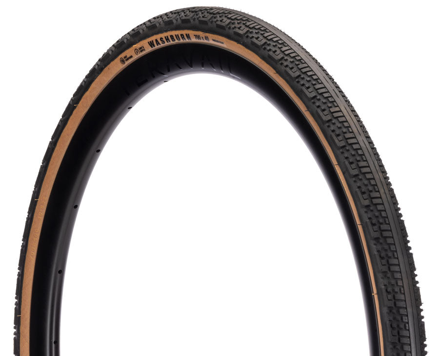 Teravail Washburn Tire - 700 x 45, Tubeless, Folding, Tan, Light and Supple, Fast Compound
