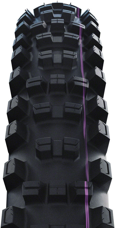 Schwalbe Shredda Rear Tire - 29 x 2.50, Tubeless, Folding, Black, Evolution Line, Gravity Pro, Addix Ultra Soft, Radial, E-50