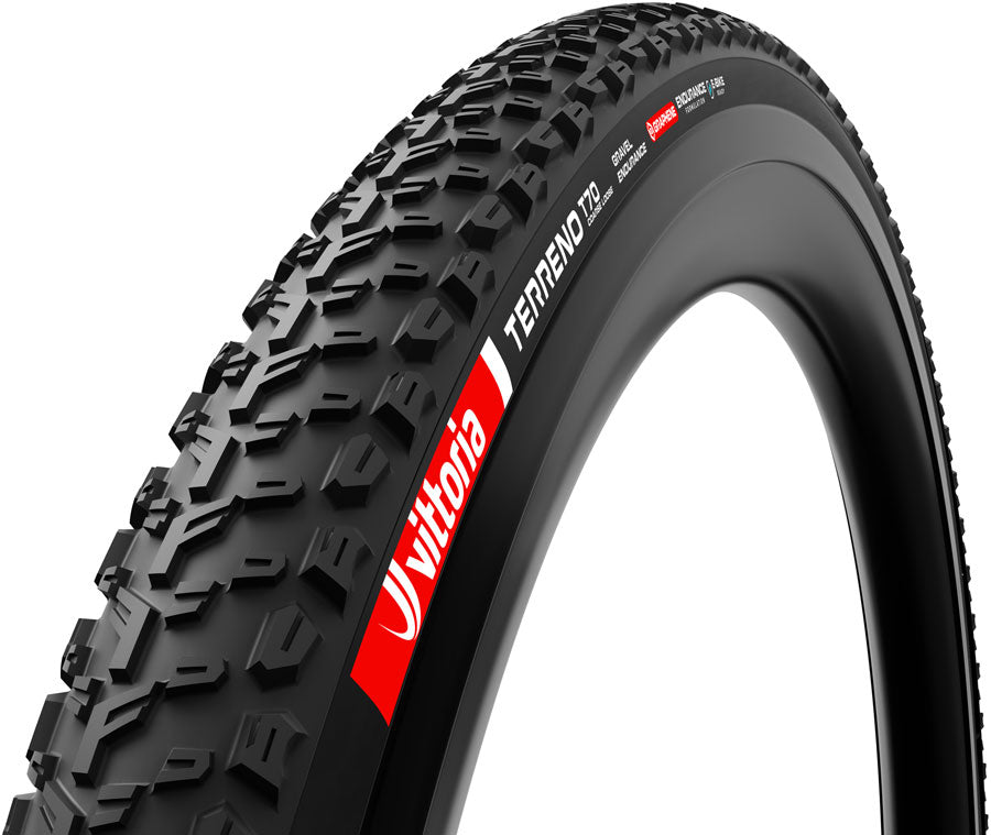 Vittoria Terreno T70 Coarse Loose Tire - 700 x 45, Tubeless, Folding, Black, Gravel Endurance, Graphene, G2.0