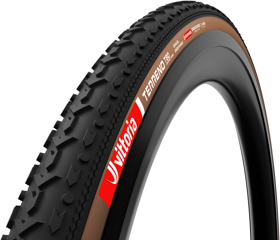 Vittoria Terreno T80 Coarse Loose Tire - 700 x 40, Tubeless, Folding, Black/Brown, Gravel Endurance, Graphene, G2.0