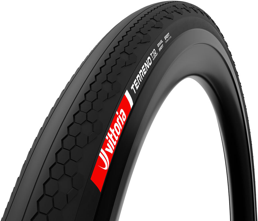 Vittoria Terreno T10 Hardpack Tire - 700 x 37, Clincher, Folding, Black, Gravel Sport