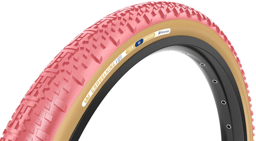 Panaracer GravelKing X1 Tire - 700 x 50, Tubeless, Folding, Sakura/Brown