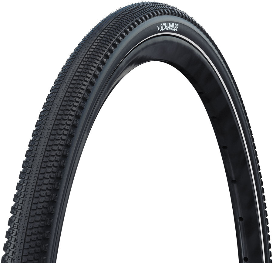 Schwalbe G-One Comp Plus Tire - 700 x 45, Clincher, Wire, Black/Reflex, Active, PunctureGuard, Green, E-25