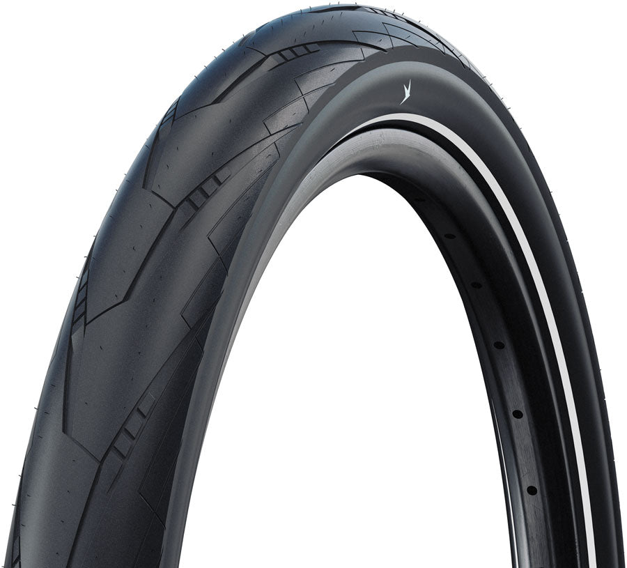 Schwalbe Motion Super Moto Tire - 700 x 50, Clincher, Wire, Black/Reflex, Standard, RaceGuard, DB Defense, Addix Green, E-50