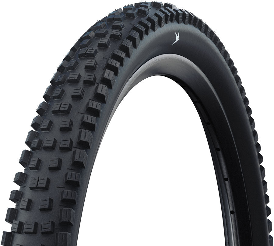 Schwalbe Nobby Nic Tire - 27.5 x 2.60, Tubeless, Folding, Black, Standard, Addix Green, E-50