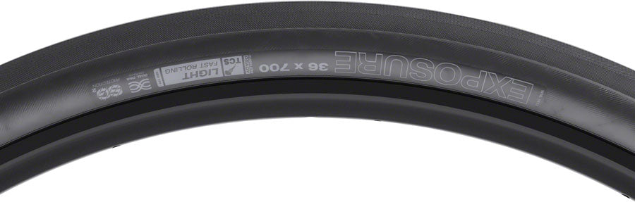 WTB Exposure Tire - 700 x 38, TCS Tubeless, Folding, Black, Light/Fast Rolling, Dual DNA, SG