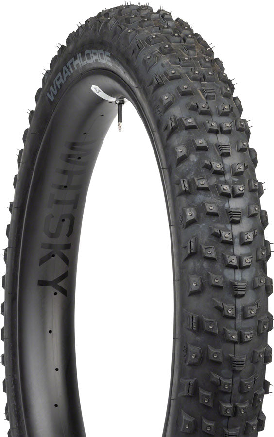 45NRTH Wrathlorde Tire - 27.5 x 4, Tubeless, Folding, Black, 120 TPI, 300 XL Concave Carbide Studs