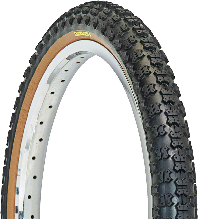 Tioga Comp III Tire - 20 x 2.125, Clincher, Wire, Black/Tan, 60tpi