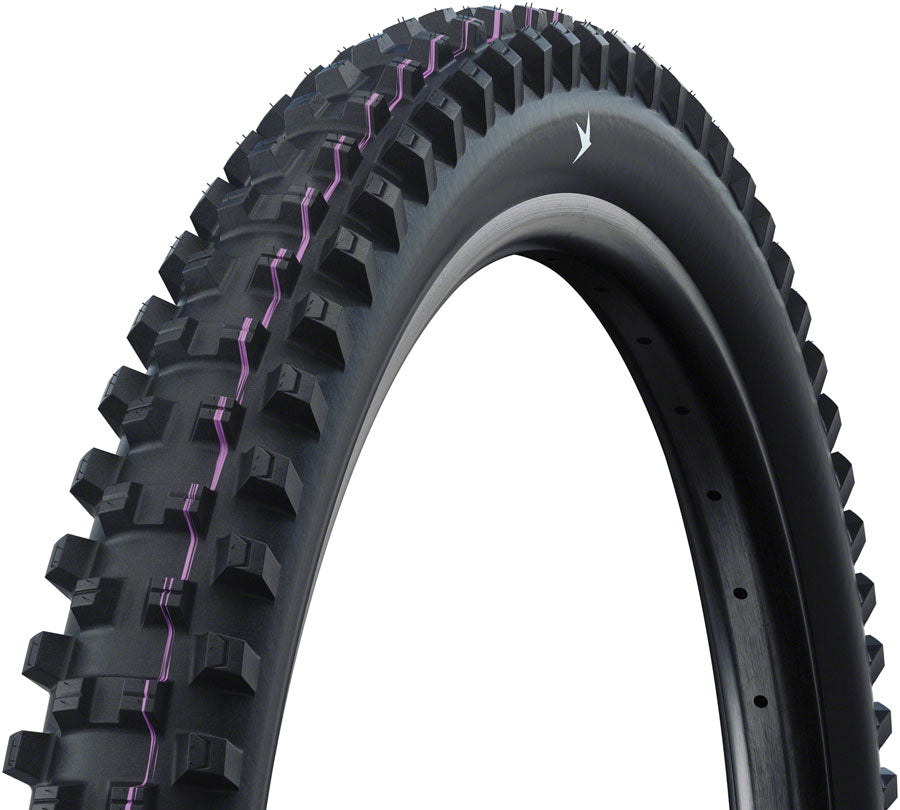 Schwalbe Shredda Front Tire - 29 x 2.50, Tubeless, Folding, Black, Evolution Line, Gravity Pro, Addix Ultra Soft, Radial, E-50