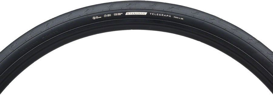 Teravail Telegraph Tire - 700 x 40, Tubeless, Folding, Black, Light and Supple