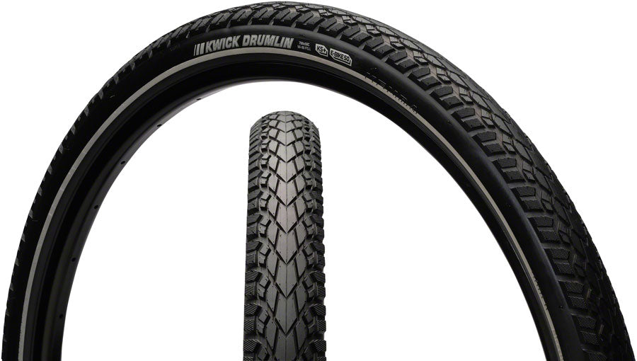 Kenda Kwick Drumlin Tire - 700 x 40, Clincher, Wire, Black/Reflective, K-Shield, SRC, E-50
