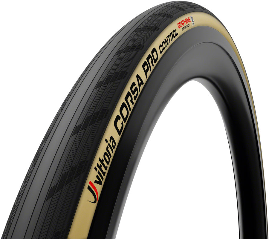 Vittoria Corsa Pro Control Tire - 700 x 42, Tubeless, Folding, Black/Cotton Tan, Race, Graphene, G2.0