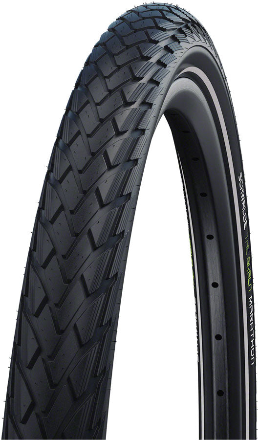 Schwalbe Green Marathon Tire - 16 x 1.35, Clincher, Wire, Black/Reflective, Performance Line, GreenGuard, TwinSkin, Addix