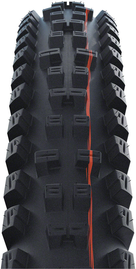 Schwalbe Tacky Chan Tire - 27.5 x 2.40, Tubeless, Folding, Black, Evolution Line, Super Downhill, Addix Ultra Soft, E-50