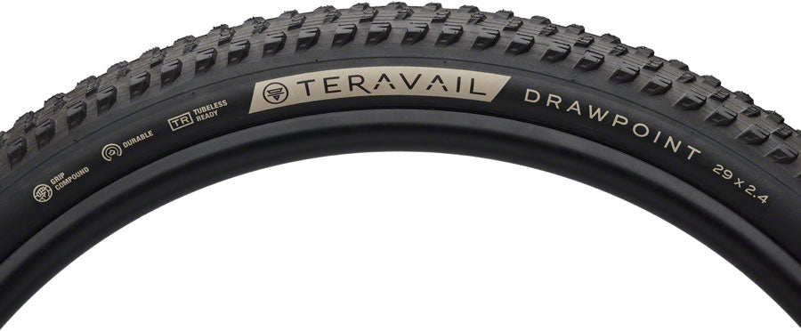 teravail-drawpoint-tire-29-x-2-4-tubeless-folding-black-durable-grip-compound