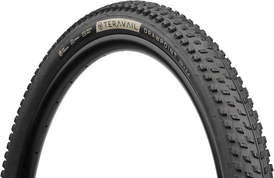 teravail-drawpoint-tire-29-x-2-4-tubeless-folding-black-light-trail-grip-compound