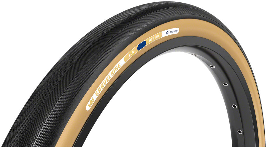 Panaracer GravelKing Slick Tire - 700 x 30, Tubeless, Folding, Black/Brown