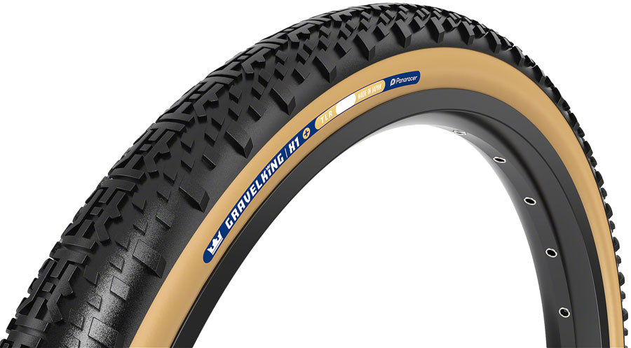 Panaracer GravelKing X1 Plus Tire - 700 x 55, Tubeless, Folding, Black/Brown