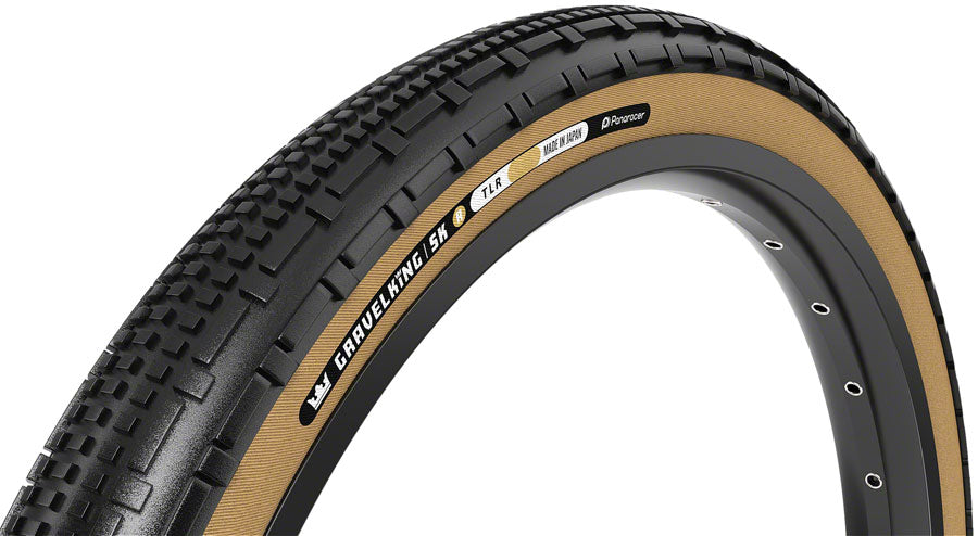 Panaracer GravelKing SK R Tire - 700 x 30, Tubeless, Folding, Black/Amber