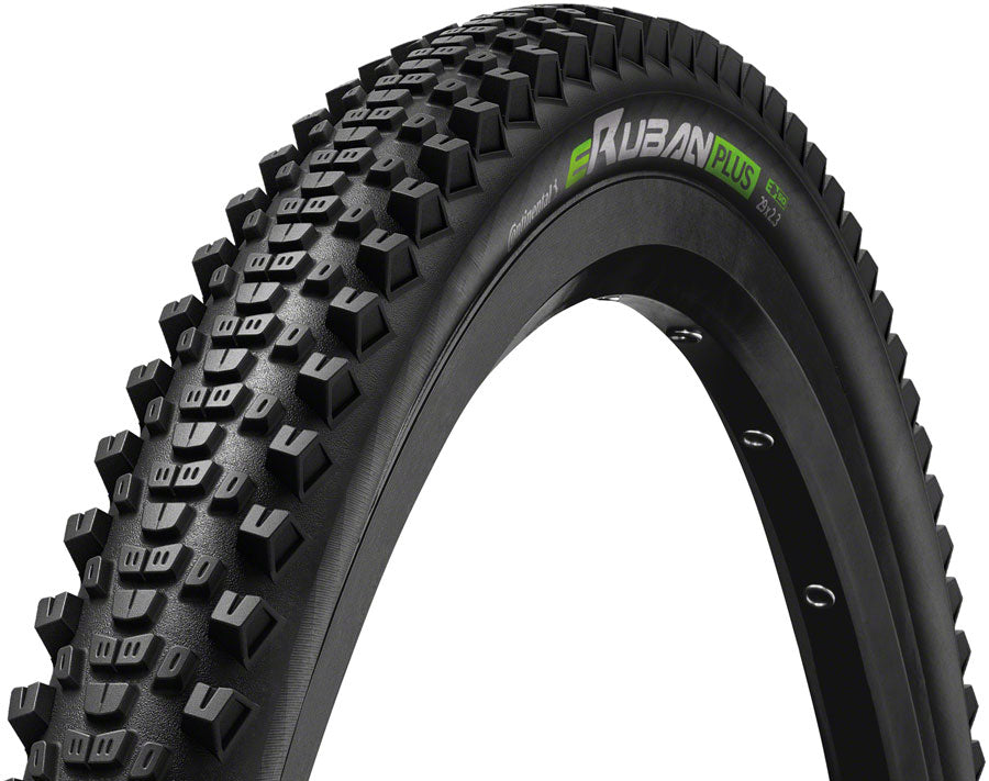 Continental eRuban Plus Tire - 29 x 2.30, Clincher, Wire, Black, PolyX Breaker, PureGrip, Plus Breaker, E50