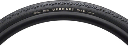 Teravail Updraft Tire - 700 x 40, Tubeless, Folding, Black, Light and Supple, Fast Compound