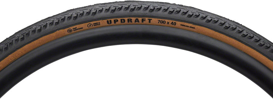 Teravail Updraft Tire - 700 x 40, Tubeless, Folding, Tan, Durable, Fast Compound
