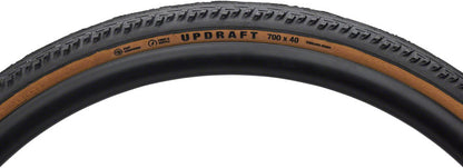 Teravail Updraft Tire - 700 x 40, Tubeless, Folding, Tan, Durable, Fast Compound