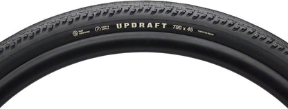 Teravail Updraft Tire - 700 x 45, Tubeless, Folding, Black, Light and Supple, Fast Compound