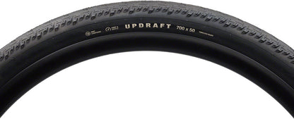 Teravail Updraft Tire - 700 x 50, Tubeless, Folding, Black, Light and Supple, Fast Compound