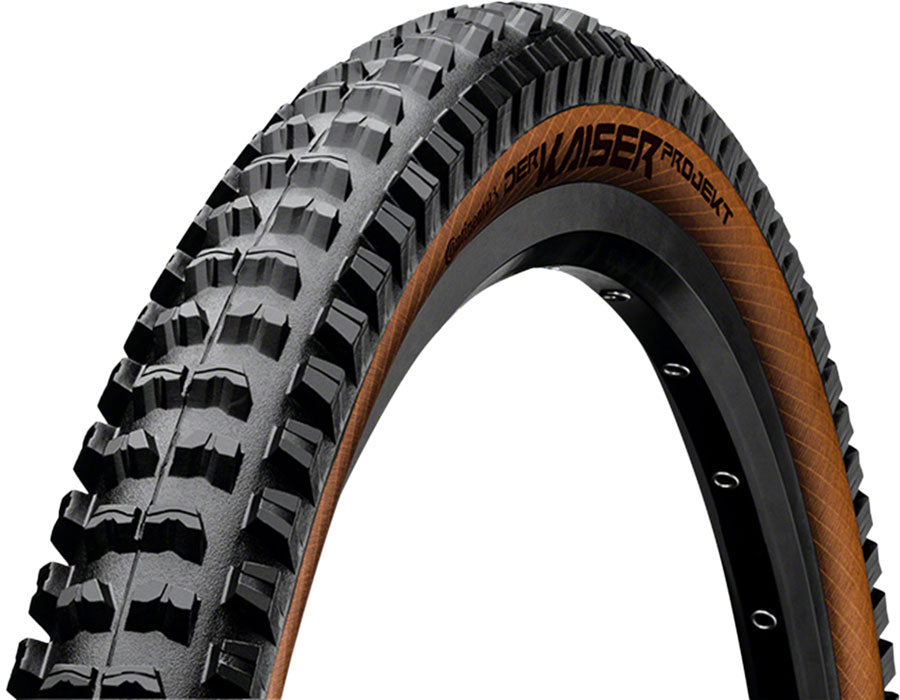 Continental Der Kaiser Projekt Tire - 29 x 2.40, Clincher, Folding, Black/Amber, ProTection, Apex
