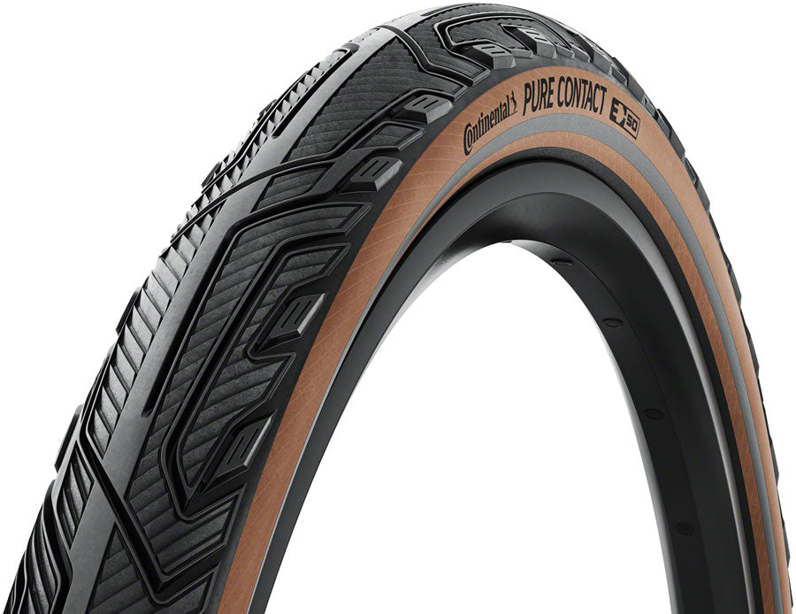 Continental Pure Contact Tire - 700 x 47, Clincher, Folding, Black/Coffee/Graphite Reflex, Vectran / PolyX Breaker, E50