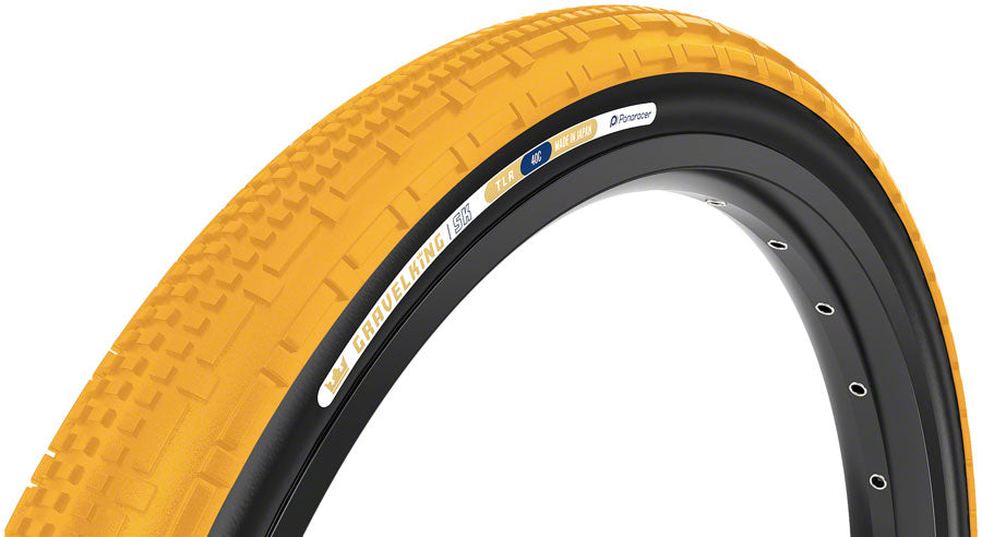 Panaracer GravelKing SK Tire - 700 x 45, Tubeless, Folding, Honey Butter/Black