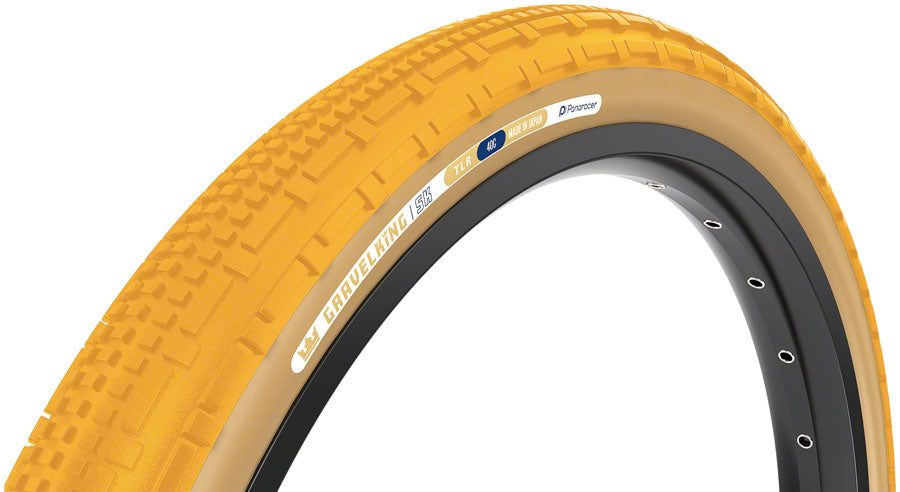 Panaracer GravelKing SK Tire - 700 x 45, Tubeless, Folding, Honey Butter/Brown
