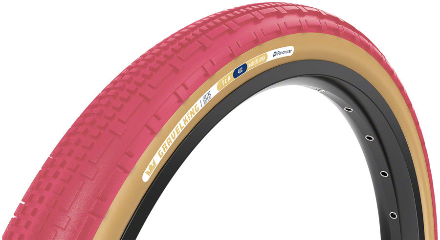 Panaracer GravelKing SK Tire - 700 x 45, Tubeless, Folding, Cranberry/Brown