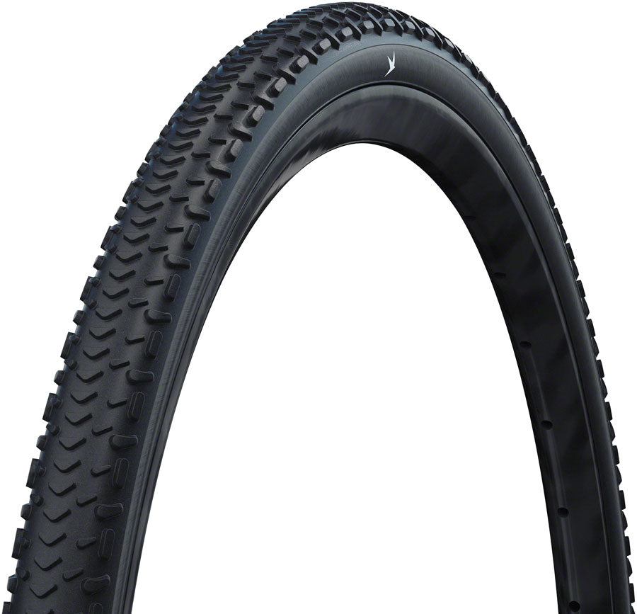 Schwalbe G-One RX Tire - 700 x 45, Tubeless, Folding, Black, Performance, RaceGuard, Addix Green, E-25