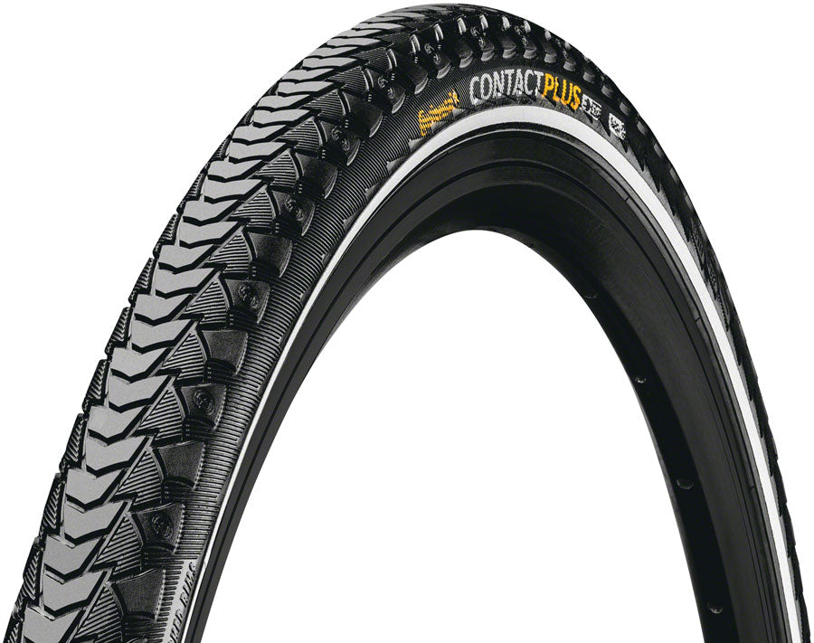 Continental Contact Plus Tire - 700 x 42, Clincher, Wire, Black/Reflex, SafetyPlus Breaker, E50