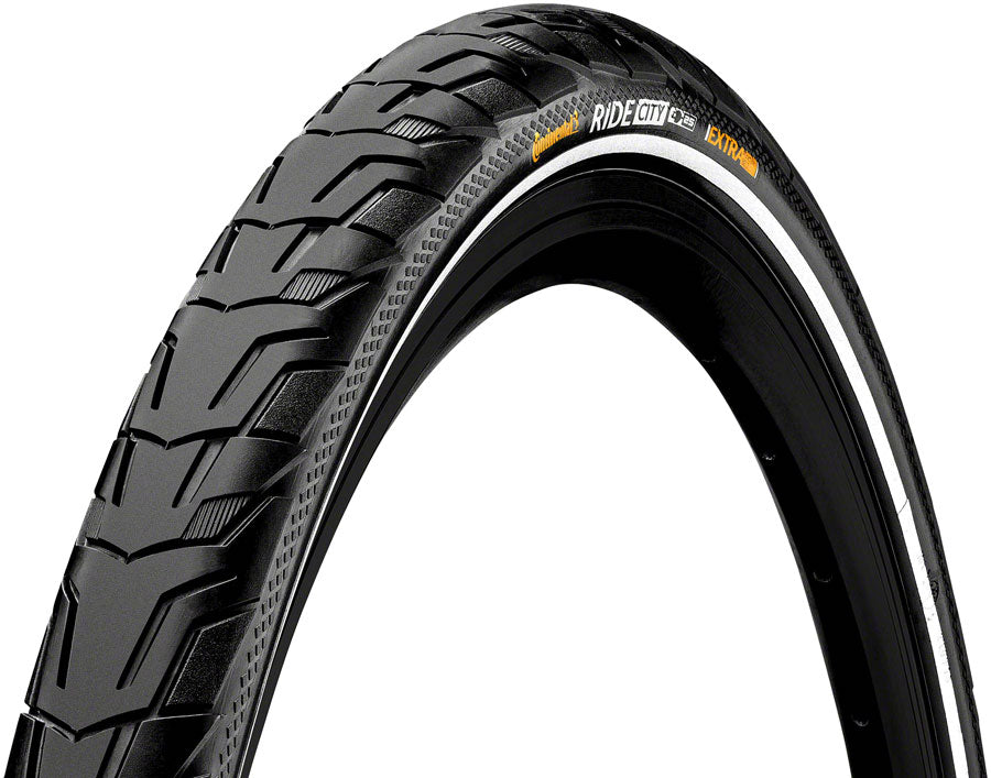 Continental Ride City Tire - 700 x 32, Clincher, Wire, Black/Reflex, ExtraPuncture Belt, E25