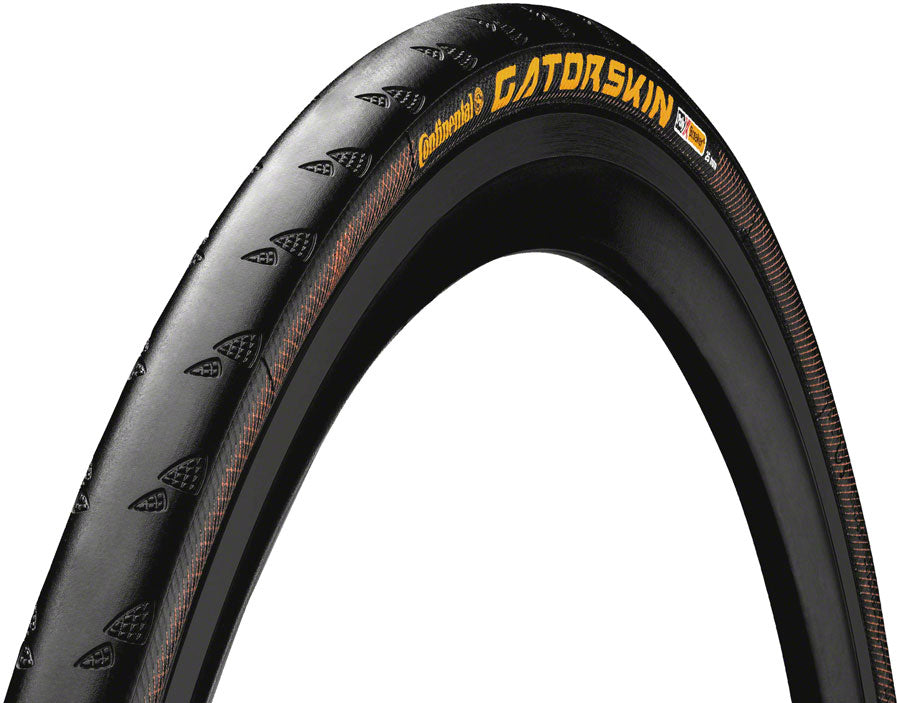 Continental Gatorskin Tire - 700 x 25, Clincher, Wire, Black, PolyX Breaker