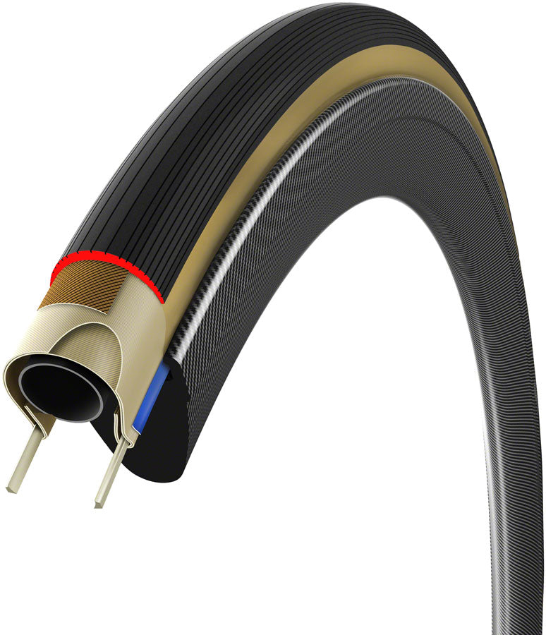 Vittoria Corsa Pro Tire - 700 x 26, Clincher, Folding, Black/Tan, Graphene + Silica, G2.0
