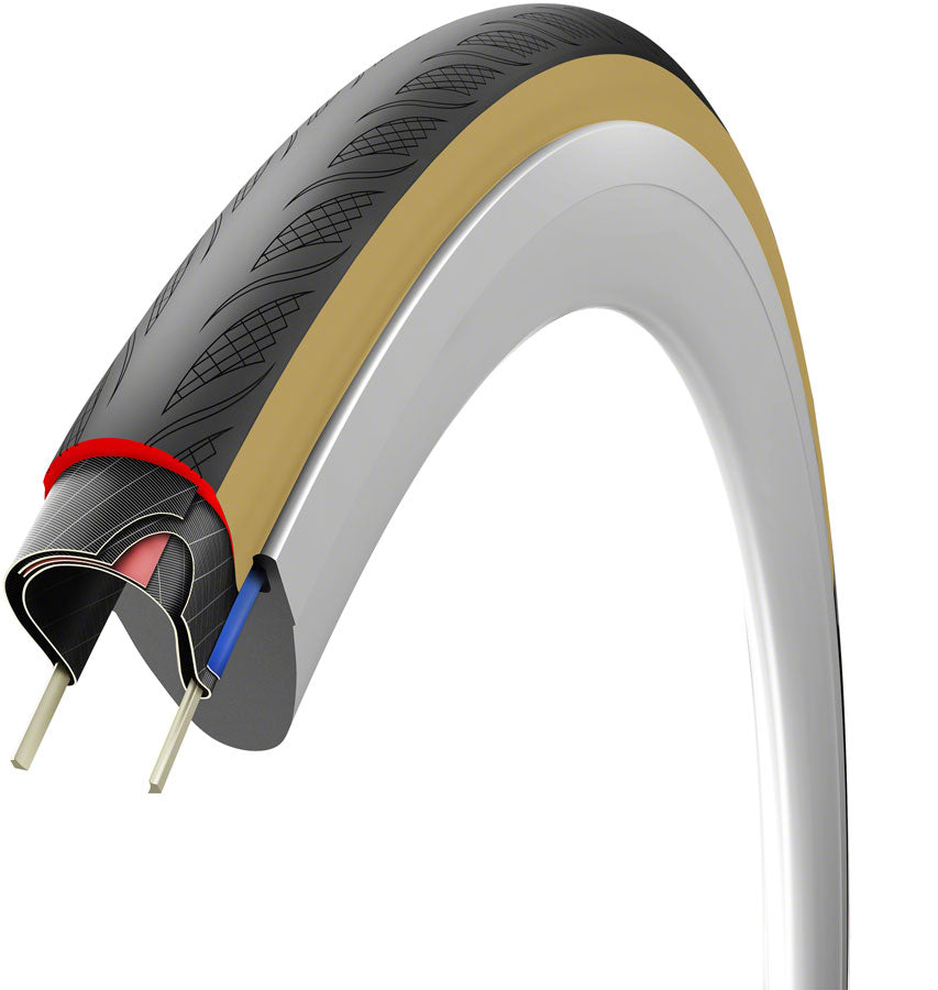 Vittoria Rubino V Tire - 700 x 32, Tubeless, Folding, Black/Tan, 1C Graphene + Silica, G2.0